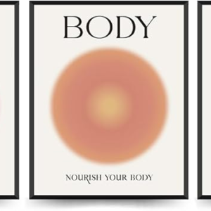 Aura Poster Set of 3 - Mind Body Soul Wall Art Prints