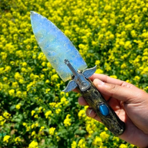 Opal Obsidian Crystal Knife Arrowhead Healing Stones Chakra Stone Arrow Decor