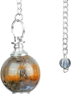 Tiger Eye Pendulum for Dowsing Crystal Reiki Healing Chakra Natural Stones Divination