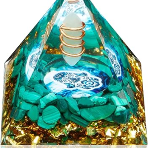 Orgone Pyramid, Small Healing Crystal Pyramid Porstive Energy Generator