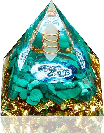 Orgone Pyramid, Small Healing Crystal Pyramid Porstive Energy Generator