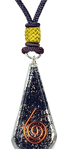 Emotional Body Purification Black Tourmaline Orgone Crystal Tear Drop pendant?