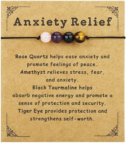 Crystal Healing Stones Bracelet Anxiety Relief