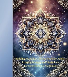Buddhist Mandala Coloring Book for Adults