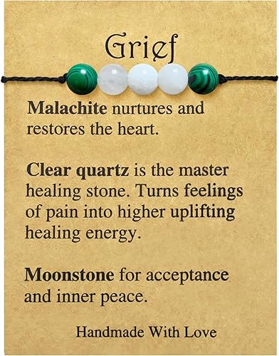 Crystal Healing Stones Bracelet Grief