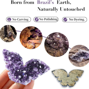 Amethyst Crystal Butterfly Healing Crystals