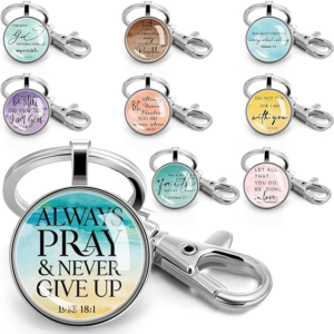 Fumete Christian Keychain Bulk Bible Verse Religious Keychain