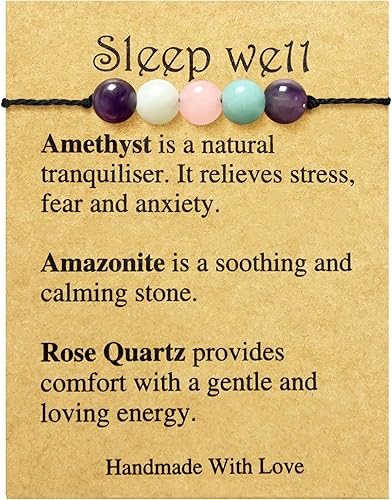 Crystal Healing Stones Bracelet Sleep Well