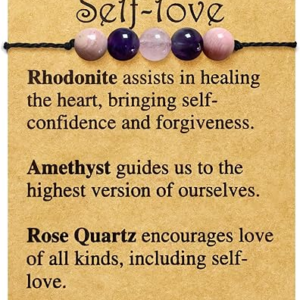 Crystal Healing Stones Bracelet Self Love