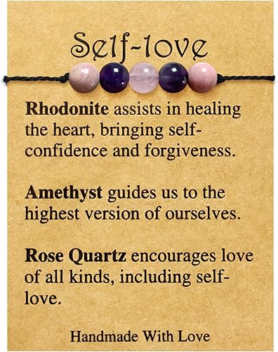Crystal Healing Stones Bracelet Self Love
