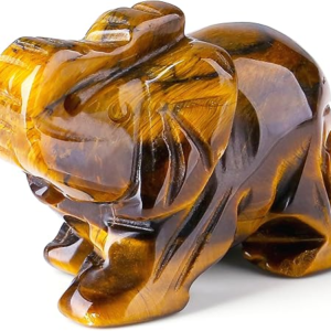 Tiger Eye Elephant Decor  Crystals Healing Stones Pocket Figurine Natural Crystal Statue