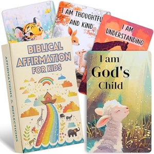 Christian Biblical Affirmation Cards for Kids