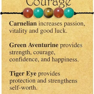 Crystal Healing Stones Bracelet Courage