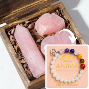 Rose Quartz Set + Chakra Bracelet Bundle