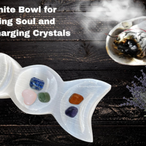8" Triple Moon Selenite Crystal to Charge your Healing Stones and Crystals
