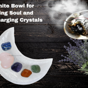 4" Moon Selenite Crystal to Charge your Healing Stones and Crystals