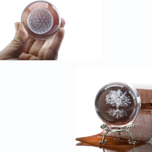 Clear Crystal Ball with Stand